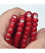 8,5 mm Antik Venezianisch Weiß Herz Handel Perlen - $481.43 MXN