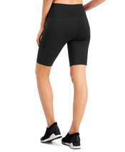 allbrand365 designer Womens Activewear Side-Pocket Bike Shorts,Noir,X-Small - $21.60