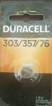 Duracell 1.5  Volt Silver Oxide Watch/Electronic Battery 303/357/76-SHIPS N 24HR - $7.80