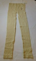 Poof Women&#39;s Ladies Tights Seamless Vanilla Creme Ribbed 73750 S/M NWT - $12.86