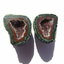 Tabasco -Tiny Mexican Baby Geode  Polished Halves for  Jewelry * Display... - $18.41