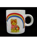 Bear &amp; Rainbow Child&#39;s Mug Vintage 70s/80s &quot;I Love Mommy&quot; Small Ceramic Cup - £11.55 GBP