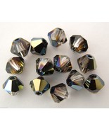 8 4mm Swarovski 5301 Crystal Bicones -- Crystal Tabac - $1.22