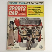 Sports Car Magazine January 1962 Jaguar MK X &amp; Maserati G.T. Road Test, No Label - £7.39 GBP