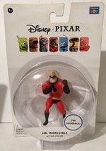 Disney Pixar MR. INCREDIBLE Poseable 3&quot; Action Figure With Display Base ~ New - £6.22 GBP