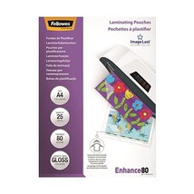 Fellowes ImageLast A4 80 Micron Laminating Pouch - (Pack of 25)  - $513.18 MXN