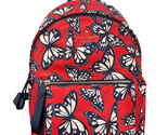 NWB Kate Spade Chelsea Nylon Medium Backpack Red + Butterflies KB591 Gif... - $122.75