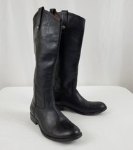 Frye Melissa Button Boots Black Women&#39;s 15&quot; Size 7.5 B Italian Leather, ... - $94.99