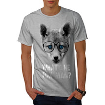 Wellcoda What the fox? Joke Mens T-shirt, Hippie Graphic Design Printed Tee - £14.87 GBP+