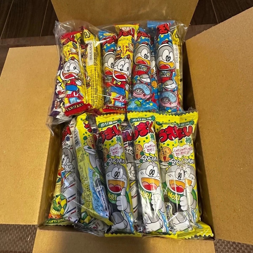 30 bars of Japanese Popular Umaibo Snack Yaokin 10 Flavors Bars Cheese Dagashi Item image 2