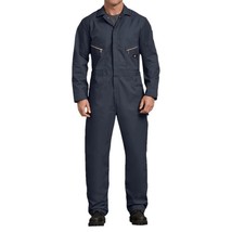 Dickies Mens Twill Deluxe Long Sleeve Work Utility Coveralls Dark Navy Tall - $603.28 MXN