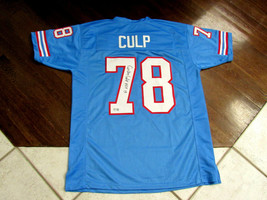 CURLEY CULP HOUSTON OILERS HOF 13 SIGNED AUTO OILERS JERSEY TRISTAR AUTH... - $148.49