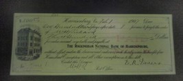 Antique Promissory note 1907 IOU Rockingham National Bank Harrisonburg V... - $24.99