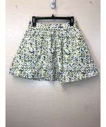 mark. Women&#39;s Size Medium White Blue Yellow Abstract Pattern Skater Skir... - $18.45 CAD
