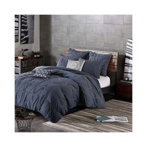 INK+IVY Masie 3 Piece Elastic Embroidered Cotton Comforter Set, Size Full/Queen - £81.40 GBP