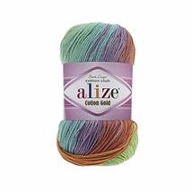 9 Balls Alize Cotton Gold Batik, Knitting Yarn, Crochet Yarn, Soft Yarn, Acrylic - £51.35 GBP