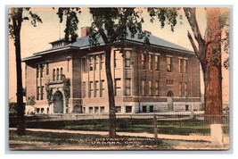 North District School Urbana Ohio OH UNP Hand Colored Albertype Postcard V19 - $5.89