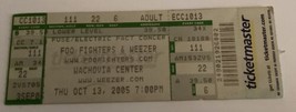 Foo Fighters &amp; Weezer October 13 2005 Wachovia Philadelphia Full Concert Ticket - £15.24 GBP