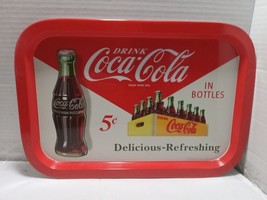 Coca-Cola Rectangular Tin Tray  Official trademark of Coca-Cola. - $17.81