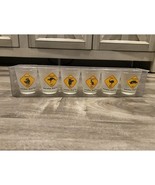 New Set Of 6 Australian Road Signs Shot Glasses Koala Kangaroo Emu Platypus - $19.75