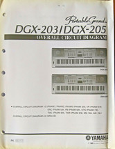 Yamaha DGX-203 DGX-205 Keyboard Original Overall Circuit Diagram / Schem... - $29.69