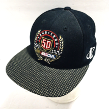 Vintage Nascar Hat Strap Back 50th Anniversary Logo 90s 1948-1998 Acrylic &amp; Wool - £21.36 GBP