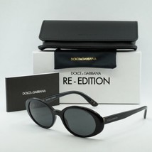 DOLCE &amp; GABBANA DG4443 501/87 Black/Dark Gray 52-19-140 Sunglasses New Authentic - £144.72 GBP