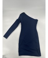 Rachel Roy One Shoulder mini dress Bodycon Style  Size 2 back Mesh panel... - $355.84 MXN