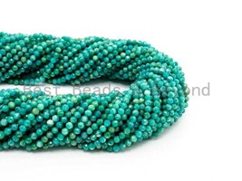 Unique Diamond Cut Quality Natural Amazonite beads, 3mm/4mm, Diamond Cut - $10.00+