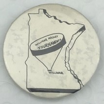 Wilmer Minnesota Hockey Tournament Vintage Pin Button - $11.95