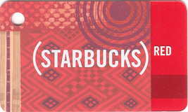 Starbucks 2009 Red Tapestry Mini Collectible Gift Card New No Value - $1.99