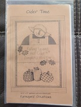 Vtg Craft Pattern: Cider Time Farmyard Creations Karla Eisenach Scarecrow Quilt - £6.70 GBP