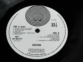 Cressida Uk 1970 1st Philips Vertigo Swirl Vo 7 847-904VTY Britpop Lp.Ex Audio - £788.32 GBP