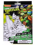 Ninja Turtles Pop-Outz Travel Kit Coloring Art Set with over 40 pieces F... - £3.92 GBP
