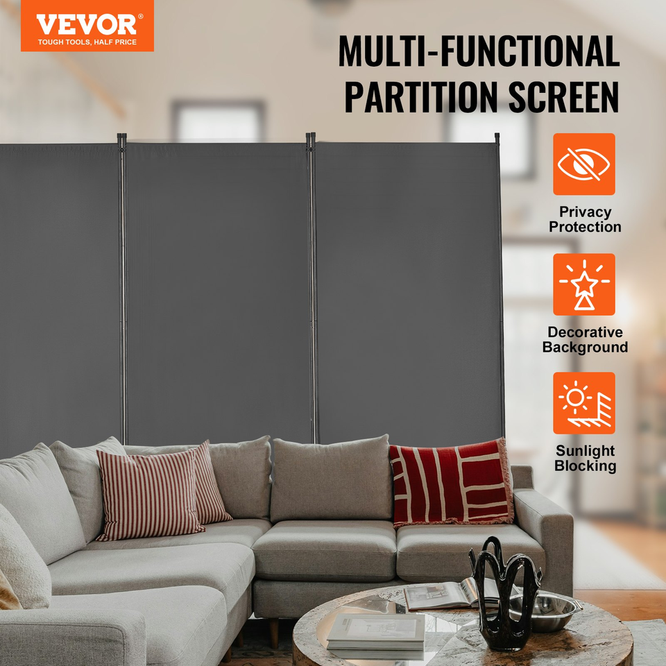 VEVOR Room Divider, 3 Panel Room Divider, Folding Privacy Screen and Por... - £42.08 GBP