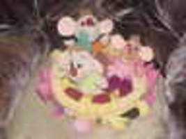 Disney Cinderella Mice In Sewing Basket Plush Toys From The Disney Store  - $74.24