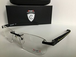 New Charriol Sport Titanium SP 23047B C4 55mm Rimless Men&#39;s Eyeglasses F... - £129.78 GBP