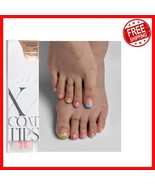 Brighter Pastel French Tip Press On Toenails – 160pcs Soft Gel Extensions - $844.17 MXN