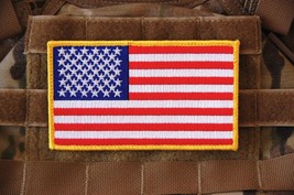 Large 3&quot;x5&quot; AMERICAN FLAG USA ARMY BACKPACK SOCOM CAG Navy SEAL NSW PATCH - $12.16