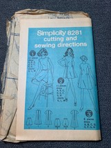 Simplicity 8281 Pattern Dress Shorts Size 7 Ladies Retro Fashion Sewing 1970s - $11.48