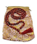 108 Healing Gemstone Red Jasper Mala Prayer Beads Stretch Bracelet Necklace - $1,832.90 MXN