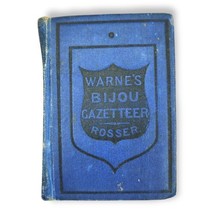 The Bijou Gazetteer of the World W. H. Rosser c. 1871 Antique Book Pocket Size  - £15.62 GBP