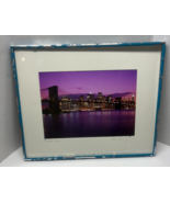 Photography Brooklyn Bridge NEW YORK 20 1/2&quot; x 16&quot; Tall Matted &amp; Framed - $24.75