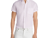 The Men&#39;s Store Short-Sleeve Regular Fit Linen Blend Shirt Orchid Hush- ... - $24.97