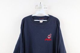 Vintage 90s Mens XL Distressed Chief Wahoo Cleveland Indians Long Sleeve T-Shirt - £31.03 GBP