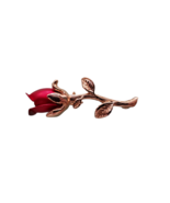 Fashion Red Rose Flower Brooch Pin Gift - £7.06 GBP