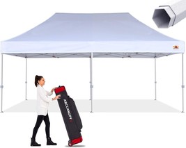 White 10X20 Ez Pop Up Canopy Tent From The Abccanopy Commercial Series. - £507.30 GBP