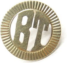 14K Gold Neck Tie Tack Lapel Pin &quot;BT&quot; Vintage - £63.15 GBP