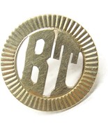 14K Gold Neck Tie Tack Lapel Pin &quot;BT&quot; Vintage - £62.31 GBP
