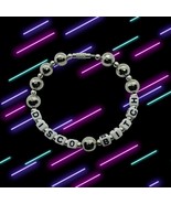 Handmade DISCO BITCH BRACELET glasto GLASTONBURY mirror GLITTER ball  cu... - €10,59 EUR
